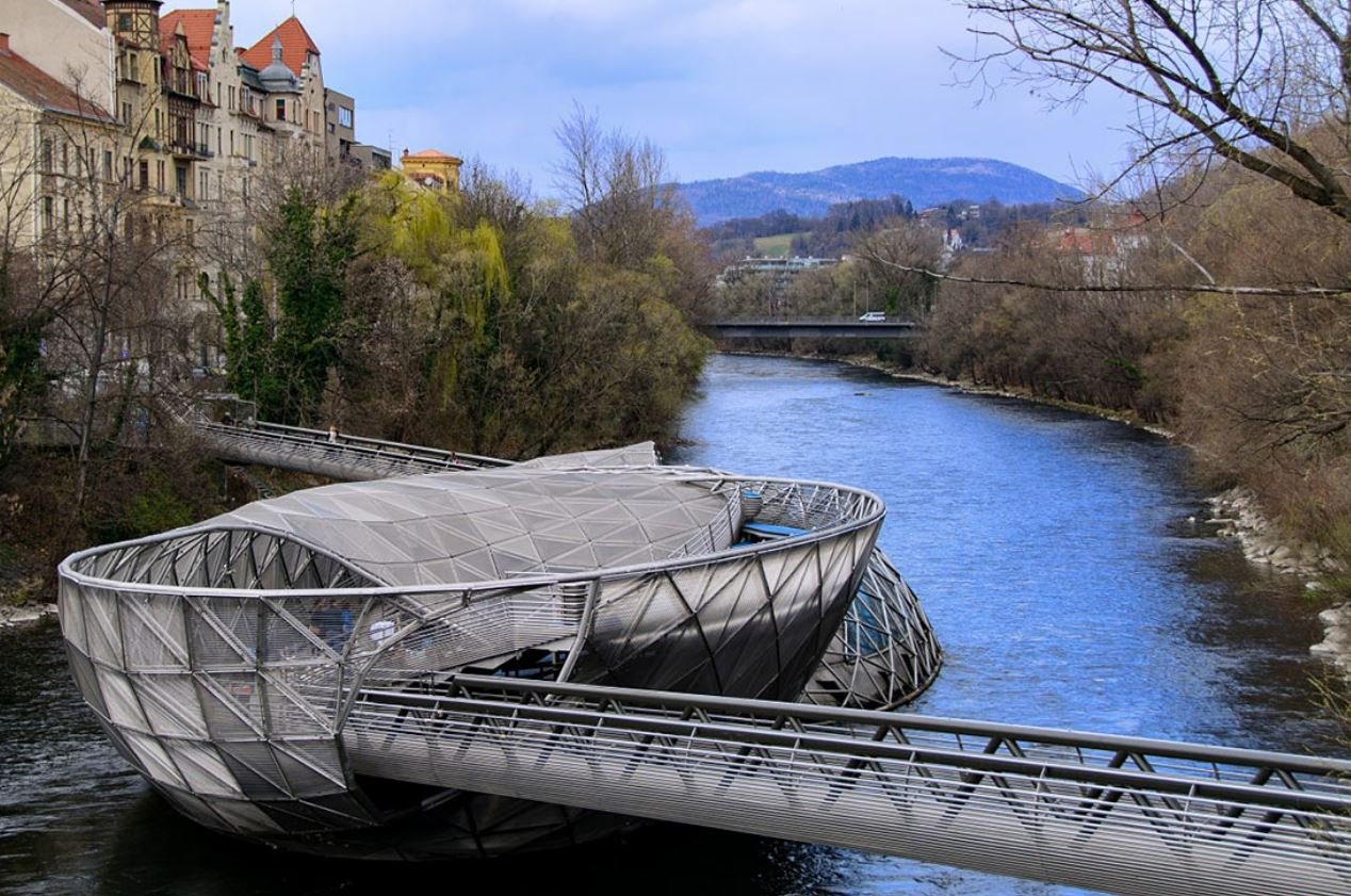Мост Murinsel Австрия