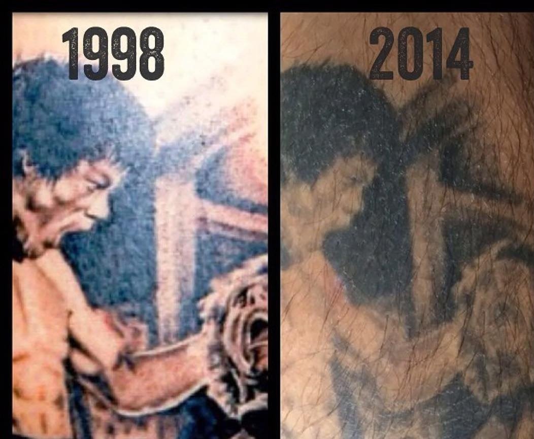 Татуировки спустя 20 лет