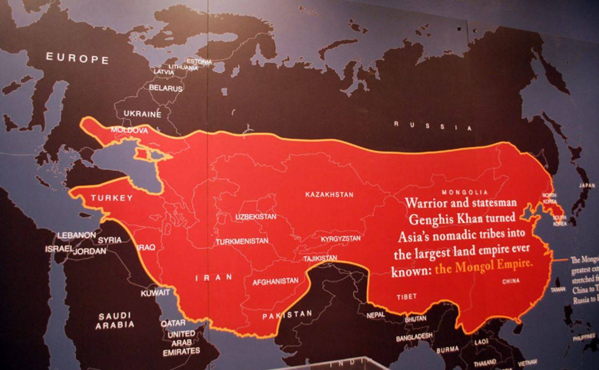 Какие земли завоевала русь. Монголия Империя карта Чингисхана. Территории монгольской империи 1206. Монгольская Империя 1227. Великая монгольская Империя карта.